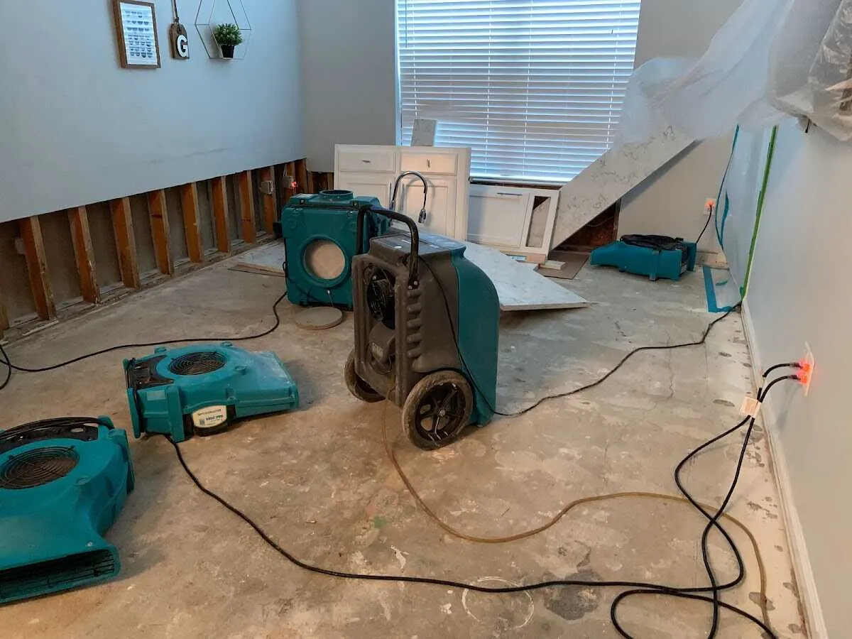 Dehumidifier in flood-cut room for Water Extraction & Removal in Chestertown